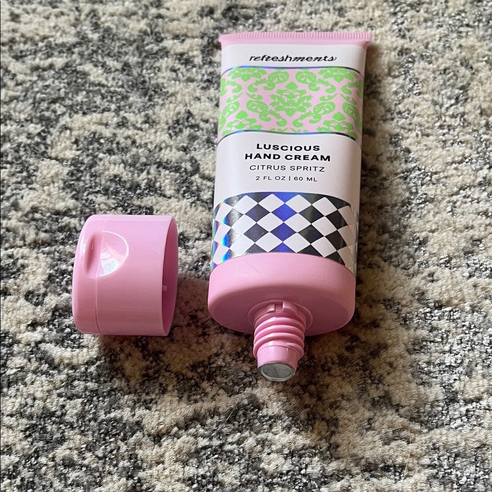 Refreshments Luscious Hand Cream scent Citrus Spritz 2 oz. New with seal.